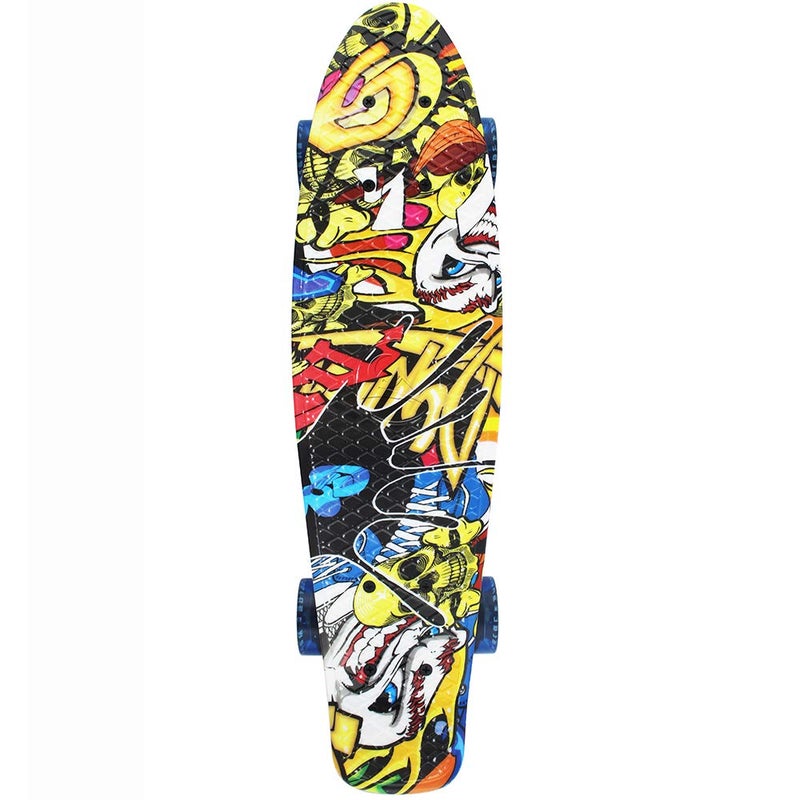 Meketec Skateboard Toddler 22 inch Complete Mini Cruiser Boys Skateboards for Kids Girl Youth Beginner Children Teenagers Adults Dog(Joker) - Image 4
